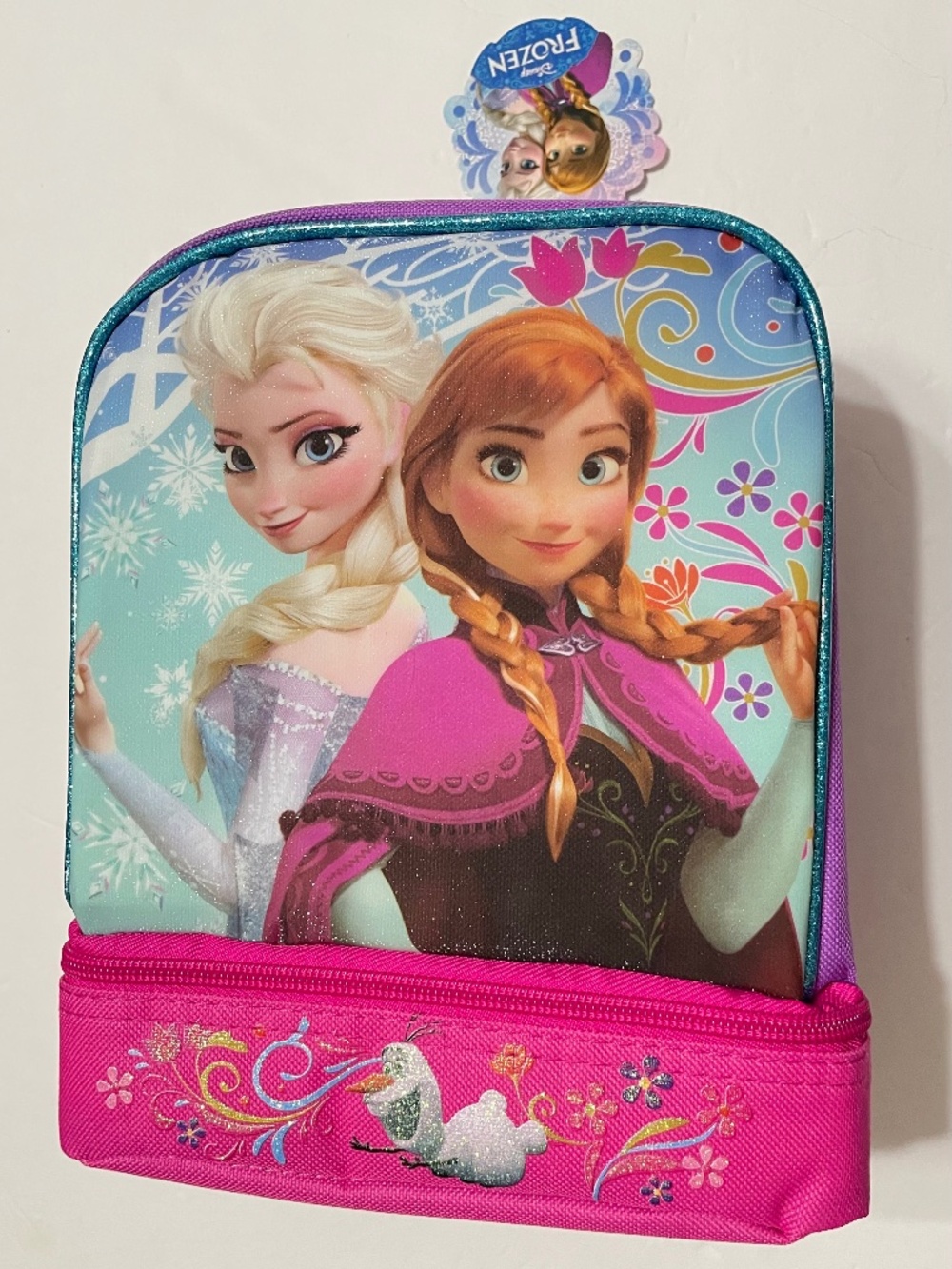 Disney Frozen Elsa Anna Pink School Lunch Bag ! New with tag!